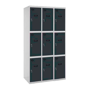 Casier-Armoire SIMONLOCKER DESM. 3 PORTES 3/9 300 (900) GR/AN GRIS/ANTRACITE 1800x900x500 - SIMONRACK