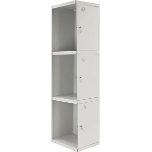 Casier-Armoire SIMONLOCKER PROF.DISM.3 PORTE 1/3 400 ADI GRIS GRIS TAQUILLA 1800x400x500 - SIMONRACK