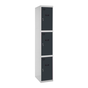 Casier-Armoire SIMONLOCKER PROF.DISM.3 PORTE 1/3 400 IN GR/AN GRIS/ANTRACITE 1800x400x500 - SIMONRACK