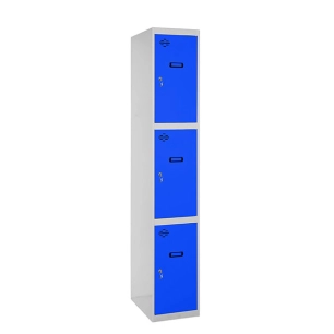 Casier-Armoire SIMONLOCKER PROF.DISM.3 PORTE 1/3 400 IN GR/BL GRIS/BLEU 1800x400x500 - SIMONRACK
