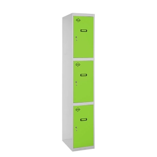 Casier-Armoire SIMONLOCKER PROF.DISM.3 PORTE 1/3 400 IN GR/VE GRIS/VERT 1800x400x500 - SIMONRACK