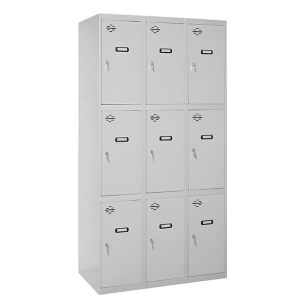 Casier-Armoire SIMONLOCKER DESM. 3 PORTES 3/9 400 (1200) GRIS GRIS TAQUILLA 1800x1200x500 - SIMONRACK