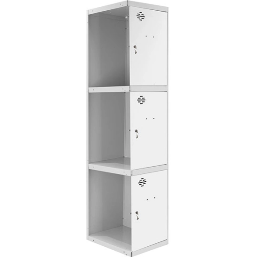 Casier-Armoire SIMONLOCKER PROF.DISM.3 PORTE 1/3 300 ADI GR/BL GRIS/BLANC 1800x300x500 - SIMONRACK