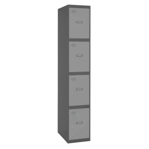 Casier-Armoire SIMONLOCKER PROF.DISM.4 PORTE 1/4 300 IN AN/GR ANTRACITE/GRIS 1800x300x500 - SIMONRACK