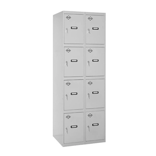 Casier-Armoire SIMONLOCKER DESM. 4 PORTES 2/8 400 (800) GRIS GRIS TAQUILLA 1800x800x500 - SIMONRACK