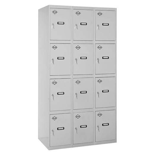 Casier-Armoire SIMONLOCKER DESM. 4 PORTES 3/12 400 (1200) GRI GRIS TAQUILLA 1800x1200x500 - SIMONRACK