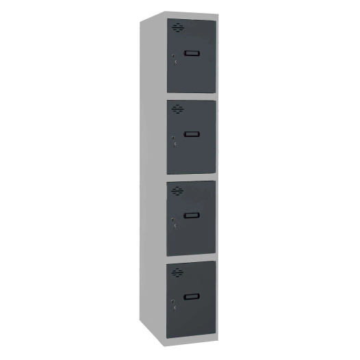 Casier-Armoire SIMONLOCKER PROF.DISM.4 PORTE 1/4 300 IN GR/AN GRIS/ANTRACITE 1800x300x500 - SIMONRACK