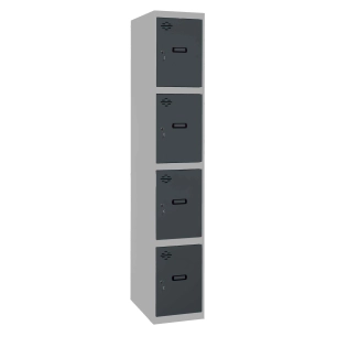 Casier-Armoire SIMONLOCKER PROF.DISM.4 PORTE 1/4 300 IN GR/AN GRIS/ANTRACITE 1800x300x500 - SIMONRACK