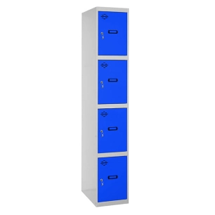 Casier-Armoire SIMONLOCKER PROF.DISM.4 PORTE 1/4 400 IN GR/BL GRIS/BLEU 1800x400x500 - SIMONRACK