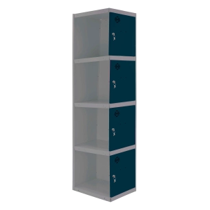 Casier-Armoire SIMONLOCKER PROF.DISM.4 PORTE 1/4 300 ADI GR/AN GRIS/ANTRACITE 1800x300x500 - SIMONRACK