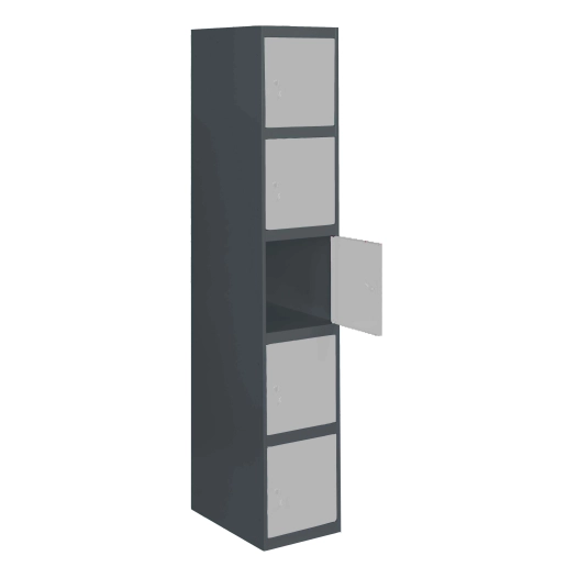 Casier-Armoire SIMONLOCKER PROF.DISM.5 PORTE 1/5 400 IN AN/GR ANTRACITE/GRIS 1800x400x500 - SIMONRACK