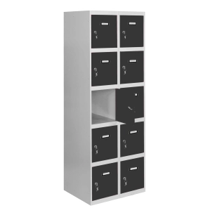 Casier-Armoire SIMONLOCKER DESM. 5 PORTES 2/10 300 (600) GR/AN GRIS/ANTRACITE 1800x600x500 - SIMONRACK