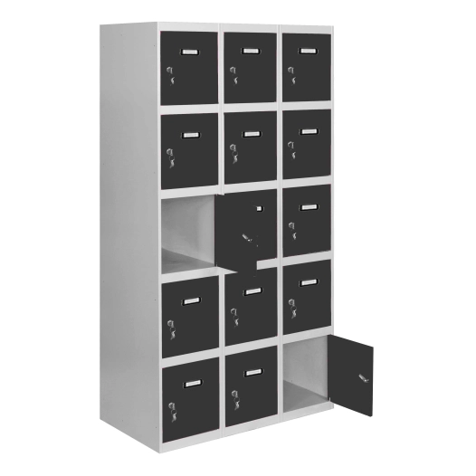 Casier-Armoire SIMONLOCKER DESM. 5 PORTES 3/15 300 (900) GR/AN GRIS/ANTRACITE 1800x900x500 - SIMONRACK