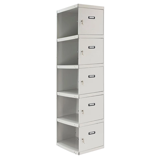 Casier-Armoire SIMONLOCKER PROF.DISM.5 PORTE 1/5 300 ADI GRIS GRIS TAQUILLA 1800x300x500 - SIMONRACK