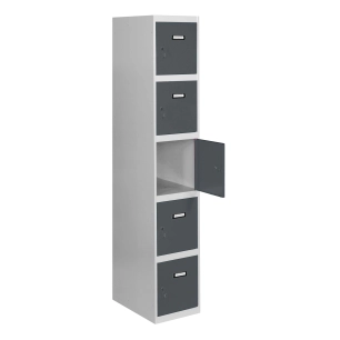 Casier-Armoire SIMONLOCKER PROF.DISM.5 PORTE 1/5 300 IN GR/AN GRIS/ANTRACITE 1800x300x500 - SIMONRACK