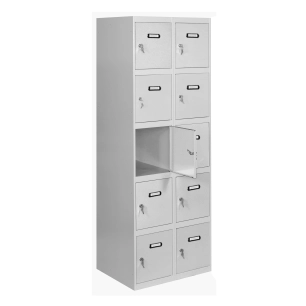 Casier-Armoire SIMONLOCKER DESM. 5 PORTES 2/10 400 (800) GRIS GRIS TAQUILLA 1800x800x500 - SIMONRACK