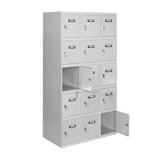Casier-Armoire SIMONLOCKER DESM. 5 PORTES 3/15 400 (1200) GRI GRIS TAQUILLA 1800x1200x500 - SIMONRACK