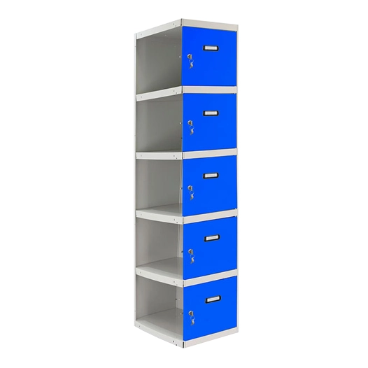 Casier-Armoire SIMONLOCKER PROF.DISM.5 PORTE 1/5 400 ADI GR/BL GRIS/BLEU 1800x400x500 - SIMONRACK