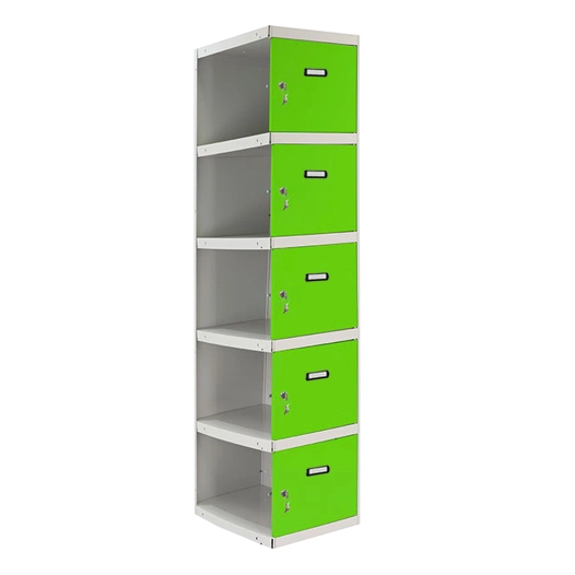 Casier-Armoire SIMONLOCKER PROF.DISM.5 PORTE 1/5 400 ADI GR/VE GRIS/VERT 1800x400x500 - SIMONRACK