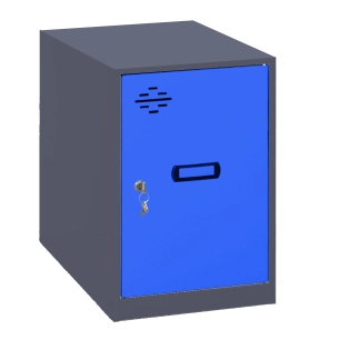 Casier-Armoire SIMONLOCKER DISM. MINI 475x300x500 mm ANT/BLU ANTRACITE/BLEU 475x300x500 - SIMONRACK