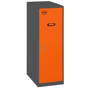Casier-Armoire SIMONLOCKER DISM. SINGLE MINI 915x300x500 mm AN/ORAN ANTRACITE/ORANGE 915x300x500 - SIMONRACK