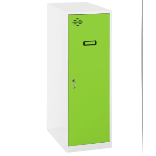 Casier-Armoire SIMONLOCKER DISM. SINGLE MINI 915x300x500 mm BL/VE BLANC/VERT 915x300x500 - SIMONRACK