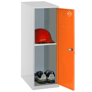 Casier-Armoire SIMONLOCKER DISM. MINI + BAN. 915x300x500 mm GR/ORAN GRIS/ORANGE 915x300x500 - SIMONRACK