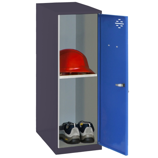 Casier-Armoire SIMONLOCKER DISM. MINI + BAN. 915x300x500 mm AN/BL ANTRACITE/BLEU 915x300x500 - SIMONRACK