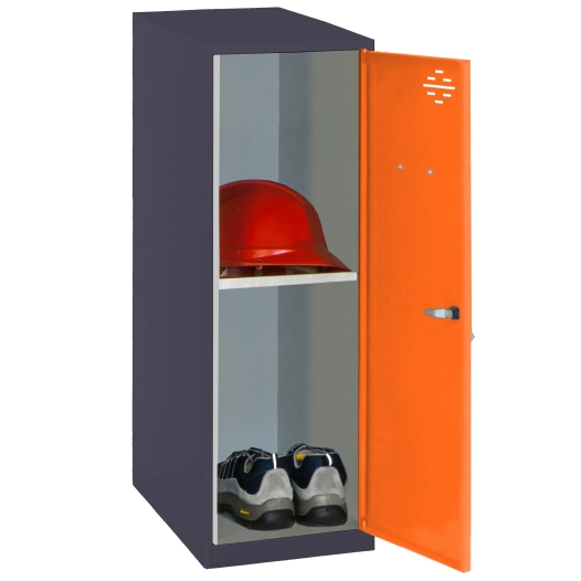 Casier-Armoire SIMONLOCKER DISM. MINI + BAN. 915x300x500 mm AN/ORAN ANTRACITE/ORANGE 915x300x500 - SIMONRACK