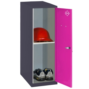 Casier-Armoire SIMONLOCKER DISM. MINI + BAN. 915x300x500 mm AN/RO ANTRACITE/ROSE 915x300x500 - SIMONRACK