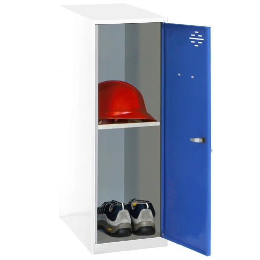Casier-Armoire SIMONLOCKER DISM. MINI + BAN. 915x300x500 mm BL/BL BLANC/BLEU 915x300x500 - SIMONRACK