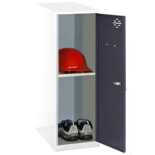 Casier-Armoire SIMONLOCKER DISM. MINI + BAN. 915x300x500 mm BL/AN BLANC/ANTRACITE 915x300x500 - SIMONRACK