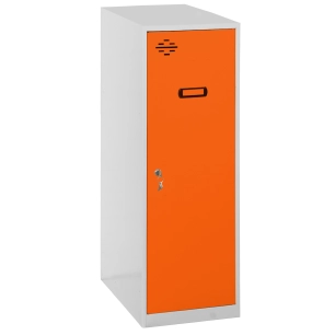 Casier-Armoire SIMONLOCKER DISM. SINGLE MINI 915x400x500 mm GR/ORAN GRIS/ORANGE 915x400x500 - SIMONRACK