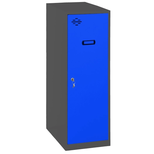 Casier-Armoire SIMONLOCKER DISM. SINGLE MINI 915x400x500 mm AN/BL ANTRACITE/BLEU 915x400x500 - SIMONRACK
