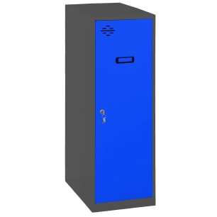 Casier-Armoire SIMONLOCKER DISM. SINGLE MINI 915x400x500 mm AN/BL ANTRACITE/BLEU 915x400x500 - SIMONRACK