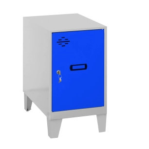 Casier-Armoire SIMONLOCKER DISM.MINI 475x300x500+PIES GR/BLU GRIS/BLEU 575x300x500 - SIMONRACK
