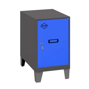 Casier-Armoire SIMONLOCKER DISM.MINI 475x300x500+PIES ANT/BLU ANTRACITE/BLEU 575x300x500 - SIMONRACK