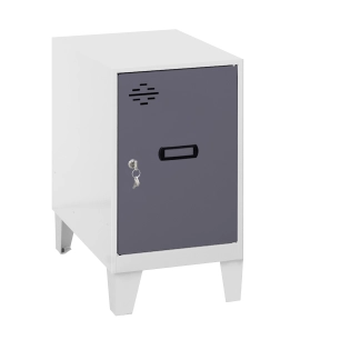 Casier-Armoire SIMONLOCKER DISM.MINI 475x300x500+PIES BLA/ANT BLANC/ANTRACITE 575x300x500 - SIMONRACK