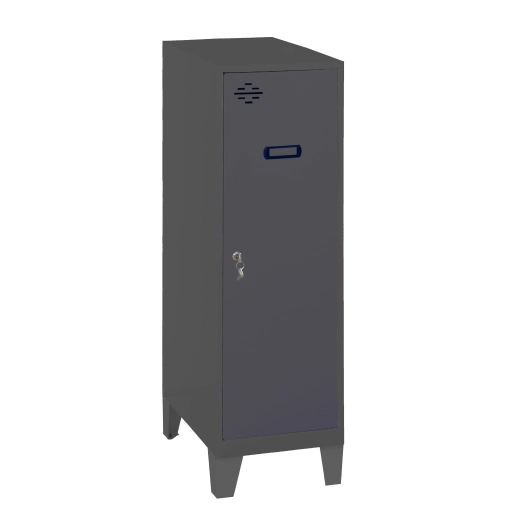 Casier-Armoire SIMONLOCKER DISM.SINGLE MINI 915x300x500+PIE AN/AN ANTRACITE 1015x300x500 - SIMONRACK