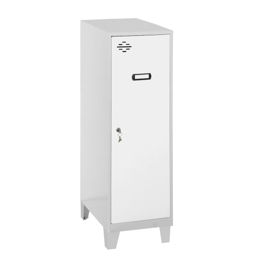 Casier-Armoire SIMONLOCKER DISM.MINI + BAN. 915x300x500+PIES G/B GRIS/BLANC 1015x300x500 - SIMONRACK