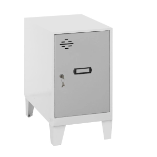 Casier-Armoire SIMONLOCKER DISM.MINI 475x400x500+PIES BLA/GR BLANC/GRIS 575x400x500 - SIMONRACK