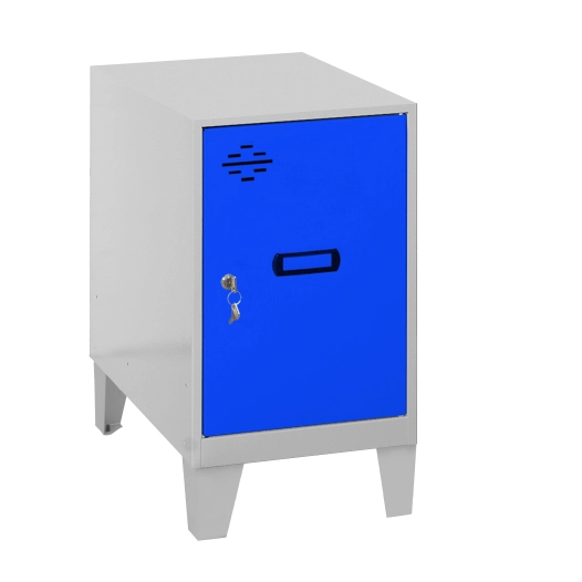 Casier-Armoire SIMONLOCKER DISM.MINI 475x400x500+PIES GR/BLU GRIS/BLEU 575x400x500 - SIMONRACK