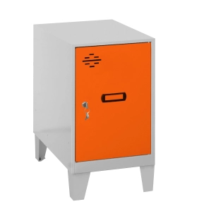 Casier-Armoire SIMONLOCKER DISM.MINI 475x400x500+PIES GR/ORANR GRIS/ORANGE 575x400x500 - SIMONRACK