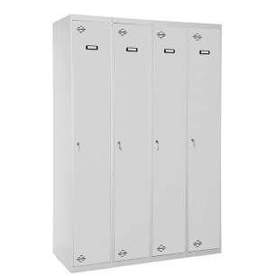 Casier-Armoire SIMONLOCKER DIY SINGLE 4/4 300 (1200) GRIS GRIS PRELACADO 1800x1200x500 - SIMONRACK