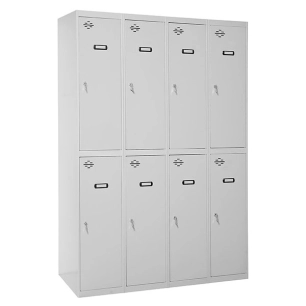 Casier-Armoire SIMONLOCKER DIY TANDEM 4/8 300 (1200) GRIS GRIS PRELACADO 1800x1200x500 - SIMONRACK
