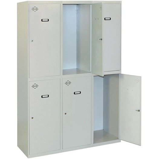 Casier-Armoire SIMONLOCKER DIY TANDEM 3/6 400 (1200) GRIS GRIS PRELACADO 1800x1200x500 - SIMONRACK