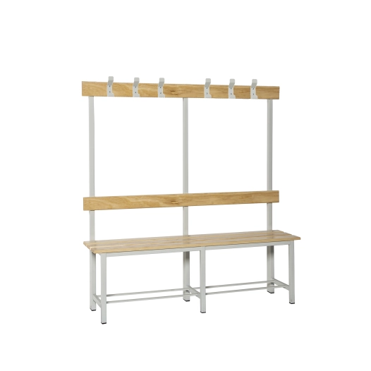 Banc vestiaire SIMONBENCH DÉMONTÉ SIMPLE SANS PLATEAU 6/1500 GRIS 1500x1600x350 - SIMONRACK