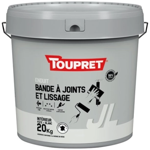 enduit bande ã  joint et lissage pate 20 kg - toupret sa