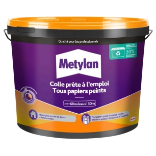 colle tous papiers peints prête à l'emploi - metylan