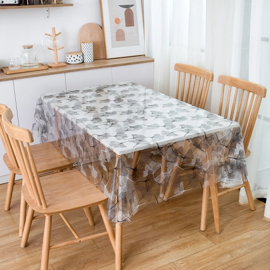 toile cirée translucide 3d access deco art flore rl de 140cmx20m - access deco